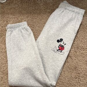 Disney Gray Sweatpants with Mickey Mouse - please see pics and description!!